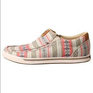 TWISTED X WOMEN’S PINK MULTI HOOEY SLIP-ON LOPER SHOES